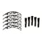 Grid Wheels Fits GD04 Series 20 x 12 Size Rims Black Plastic Set Of 5 Equips One Wheel With Screws 4A20120BIN - alternate 1
